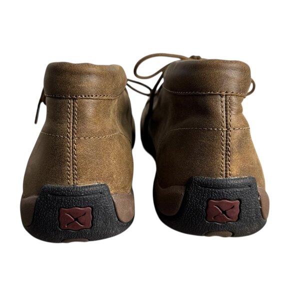 Twisted X Men's MDM0003 Leather Driving Moc Toe Chukka Boots in Brown Size 11.5M - Picture 6 of 12